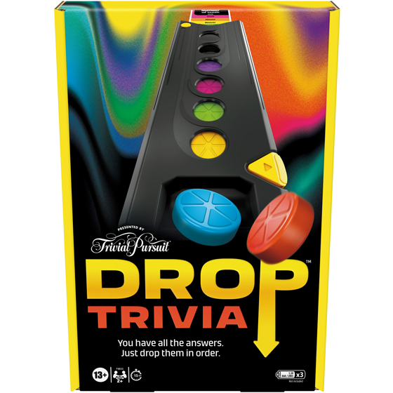 Hasbro Drop Trivia Game, Electronic Party Board Game from Trivial Pursuit 1 ea, $30.00/1ea