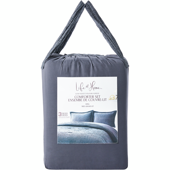 Life at Home King Lush Velvet Comforter 3 Piece Set 1 ea, $120.00/1ea