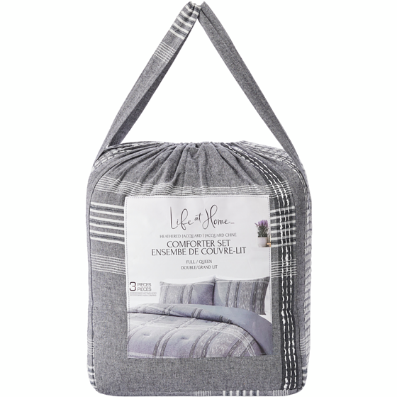 Life at Home Queen Heathered Jacquard Comforter 3 Piece Set 1 ea, $99.00/1ea