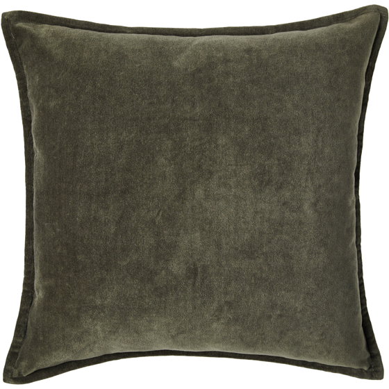Life at Home Velvet Cushion 20 in x 20 in - Olive Green 1 ea, $20.00/1ea