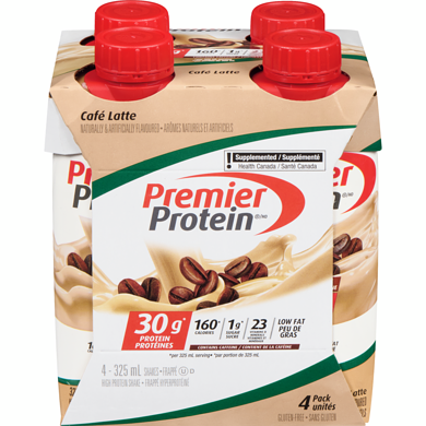 Premier Protein Frappé café latte 1.3 l, 1,15 $/100ml