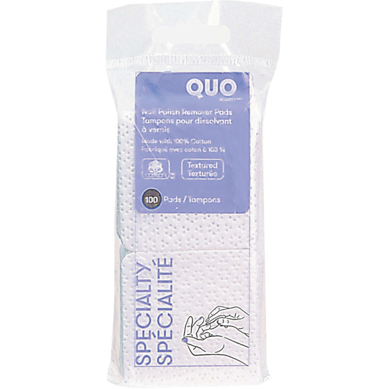 Quo Nail Polish Remover Pads 100 ea, $0.04/1ea