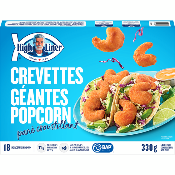 High Liner Crevettes Géantes Popcorn 330 g, 2,58 $/100g