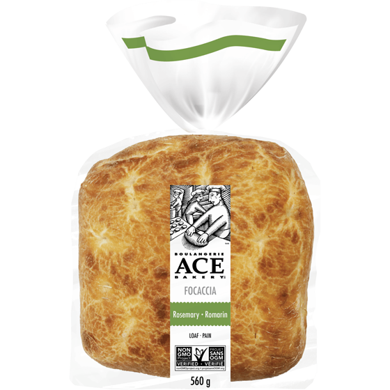 ACE Rosemary Focaccia 560 g, $1.07/100g