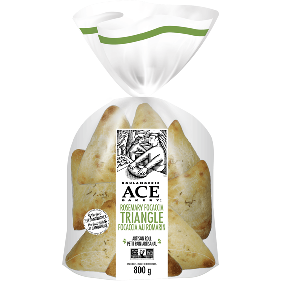 ACE Rosemary Focaccia Triangle 800 g, $1.00/100g