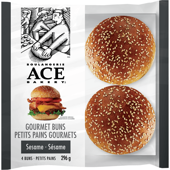 ACE Sesame Gourmet Buns 296 g, $1.69/100g
