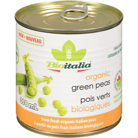 Bioitalia Organic Green Peas 398 ml, $0.83/100ml