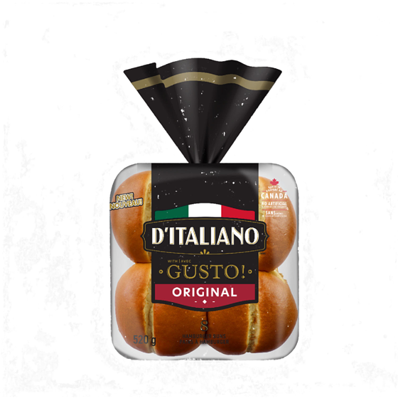 D'Italiano Gusto! Original Hamburger Buns 520 g, $0.83/100g
