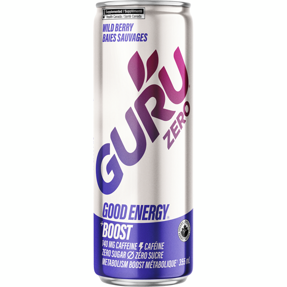 Guru Zero Wildberry 355 ml, $0.85/100ml