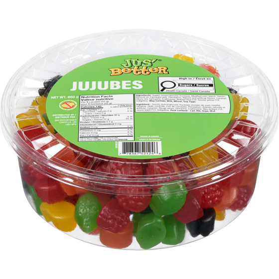 Jus’ Better Jujubes 650 g, 1,00 $/100g