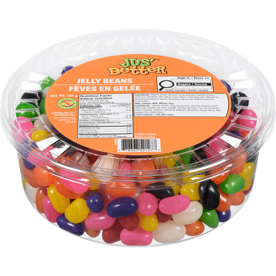Jus' Better Jelly Beans 750 g, $0.87/100g