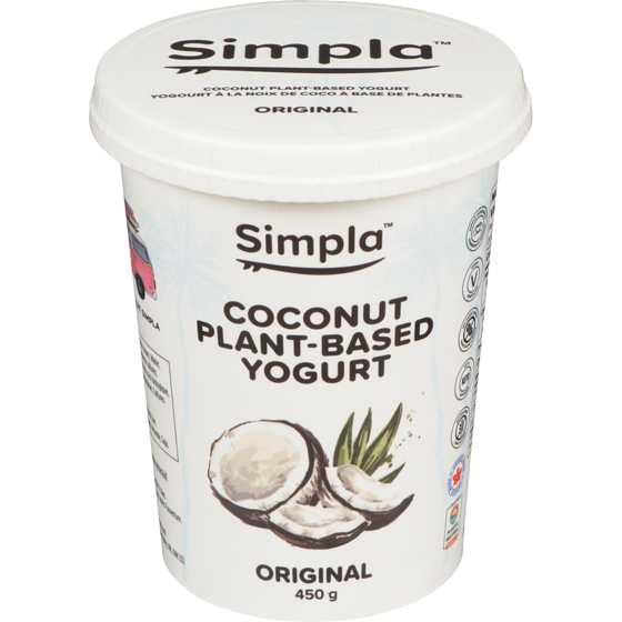 Simpla Coconut Plant-Based Yogurt Original 450 g, $2.22/100g