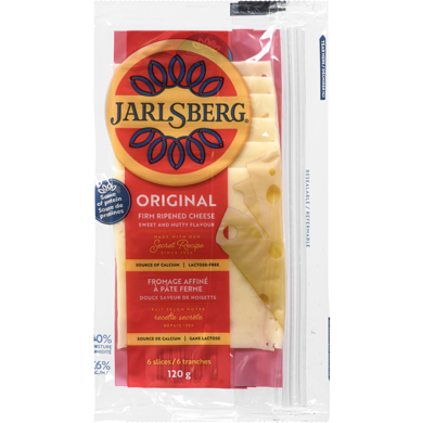 Jarlsberg Firm Ripened Cheese Sweet And Nutty Flavour 26% M.F. 120 g, $5.83/100g