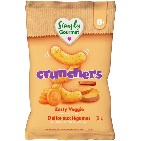 Baby Gourmet Zesty Veggie Crunchers baby snack 32 g, $7.78/100g