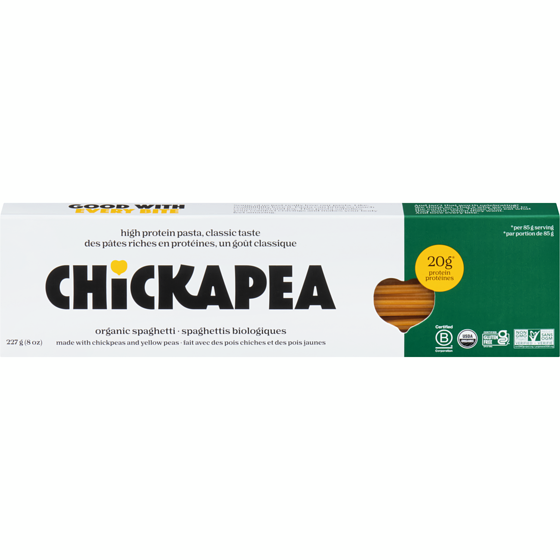 Chickapea Spaghettis biologiques 227 g, 2,31 $/100g