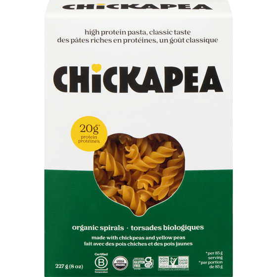 Chickapea Organic Spirals 227 g, $2.06/100g