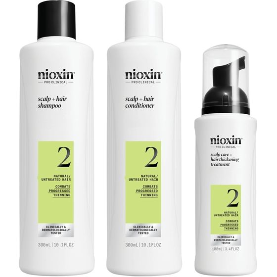 Nioxin Scalp + Hair Thickening System 2 Kit for Natural Hair with Progressed Thinning 1 ea, $52.99/1ea