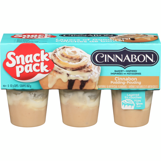 Snackpack Cinnabon Pudding 552 g, $0.87/100g