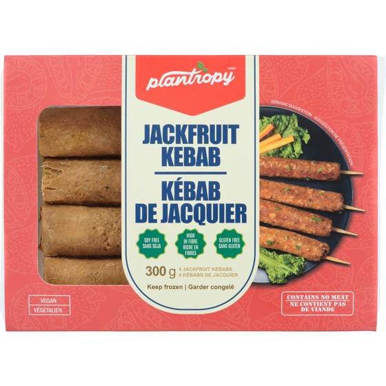 Plantropy Jackfruit Kebab 300 g, $4.50/100g