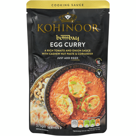 Kohinoor Bombay Egg Curry 375 g, $1.20/100g