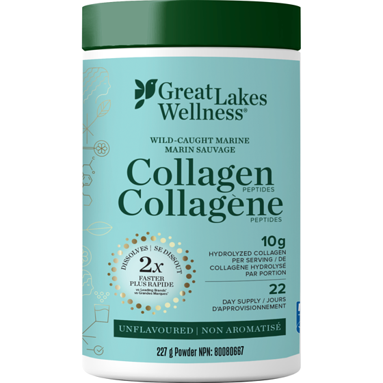 Great Lakes Pure Marine Collagen Peptides, Unflavoured 227 g, $22.02/100g