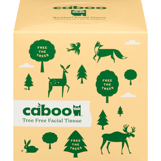 Caboo Tree Free Facial Tissue 3-Ply 60 ea, $0.05/1ea