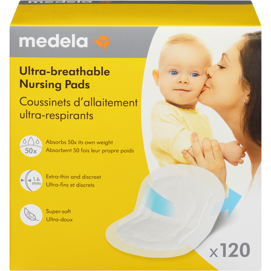 Medela Nursing Pads, Ultra Breathable 120 g, $14.16/100g