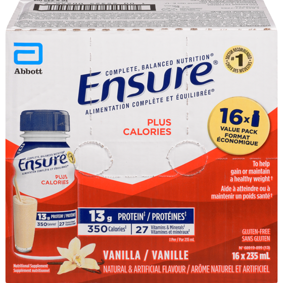 Ensure Plus Calories Nutritional Supplement Vanilla Value Pack 16x235.0 ml, $0.98/100ml