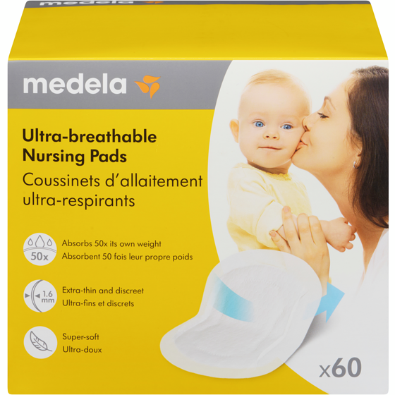 Medela Ultra-Breathable Nursing Pads 60 g, $16.65/100g