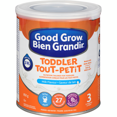 Nestlé Bien grandir boisson nutritionnelle pour tout-petits, à partir de 12 mois, saveur lait 850 g, 4,12 $/100g