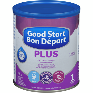 Nestlé Plus Iron Fortified Milk-Based Infant Formula Powder 1 0 Months+ 359 g, $6.96/100g $3.16/1lb