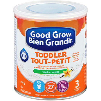Nestlé Tout-petits supplément nutritionnel vanille 3 12 mois+ 850 g, 4,12 $/100g