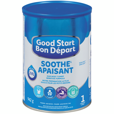 Nestlé Apaisant préparation pour nourrissons à base de lait enrichie de fer poudre 1 0 mois+ 942 g, 6,90 $/100g 3,13 $/1lb