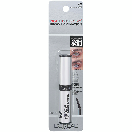 L'Oreal Paris Infallible Brows Brow Lamination 0.0 Gel Transparent 1 ea, $15.89/1ea