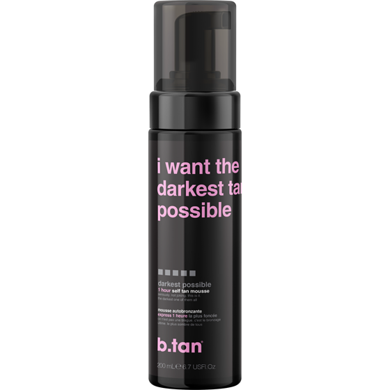 B.Tan I Want the Darkest Tan Possible Mousse Autobronzante 198 ml, 9,09 $/100ml
