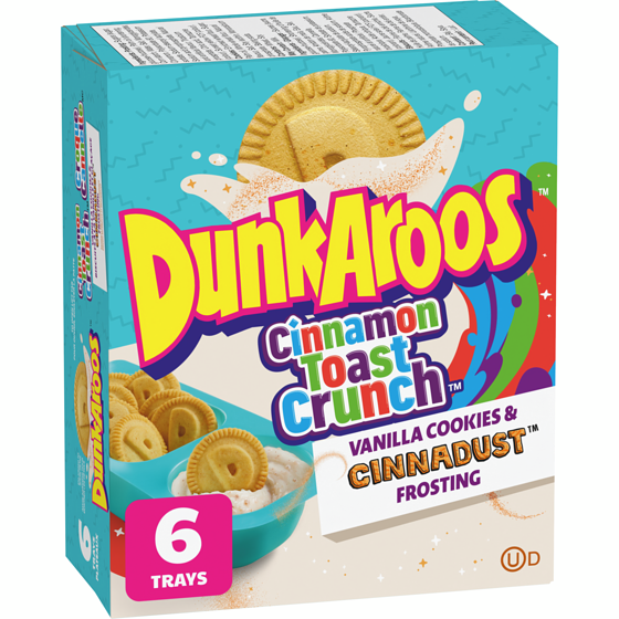 General Mills Dunkaroos Cinnamon Toast Crunch Vanilla Cookies and Cinnadust Frosting, 6 ct 168 g, $3.57/100g