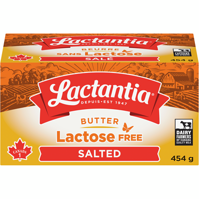 Lactantia Lactose Free Butter Salted 454 g, $2.09/100g