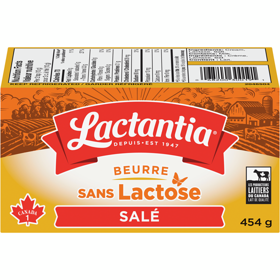 Lactantia Sans lactose beurre salé 454 g, 1,98 $/100g