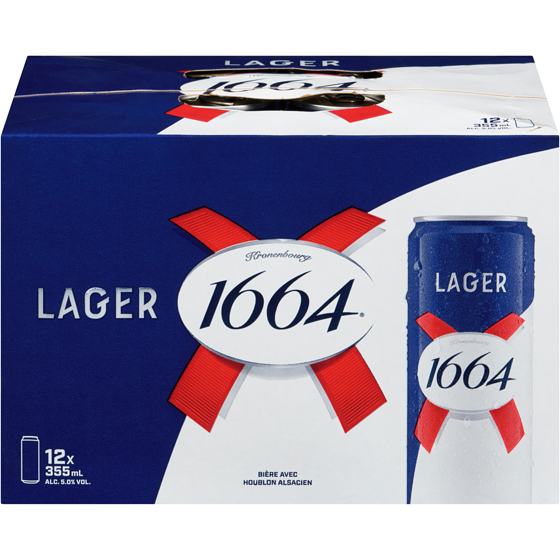 Kronenbourg Bière avec houblon alsacien lager (Pièce d’identité requise au moment du ramassage) 355 ml, 0,63 $/100ml