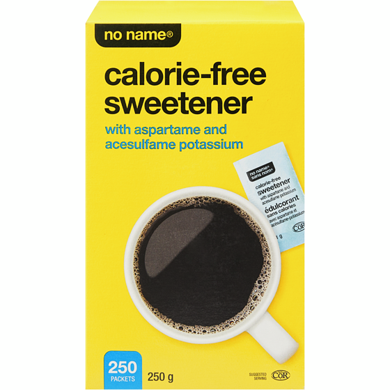 No Name Calorie-Free Sweetener 250 g, $1.52/100g