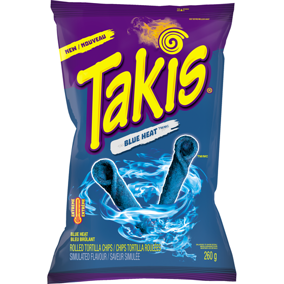 Takis Chips tortilla roulées bleu brûlant extrême 260 g, 2,11 $/100g
