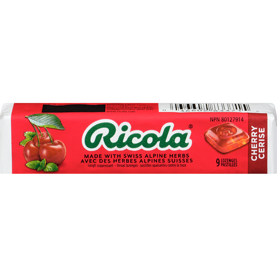 Ricola Cough Suppressant Throat Lozenges Cherry 9 ea, $0.22/1ea
