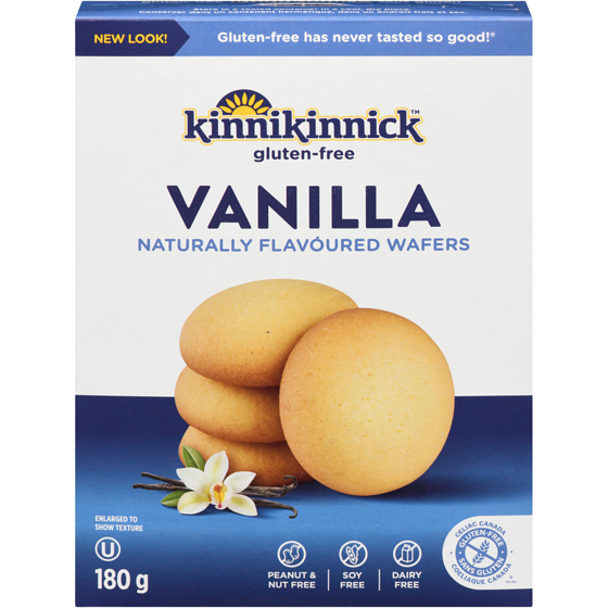 Kinnikinnick Vanilla Wafers 180 g, $2.77/100g