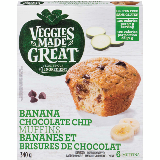 Garden Lites Banana Chocolate Chip Muffins 340 g, $3.23/100g