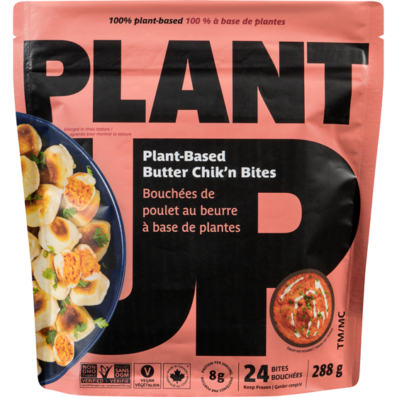 Plant UP Bouchées de poulet au beurre à base de plantes 288 g, 3,99 $/100g