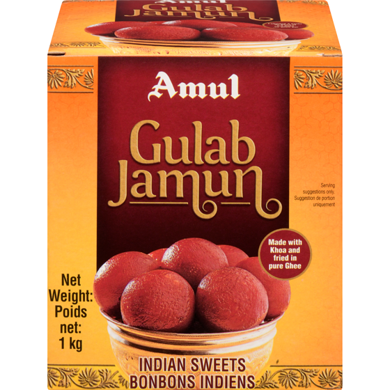 Amul Indian Sweets Gulab Jamun 1000 g, $0.65/100g