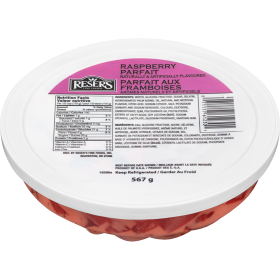Reser’s Fine Foods Parfait aux framboises 567 g, 0,88 $/100g
