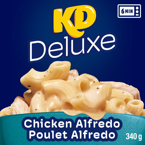 Kraft Kd Deluxe Chicken Alfredo Macaroni And Cheese Frozen Dinner 340 g, $1.91/100g