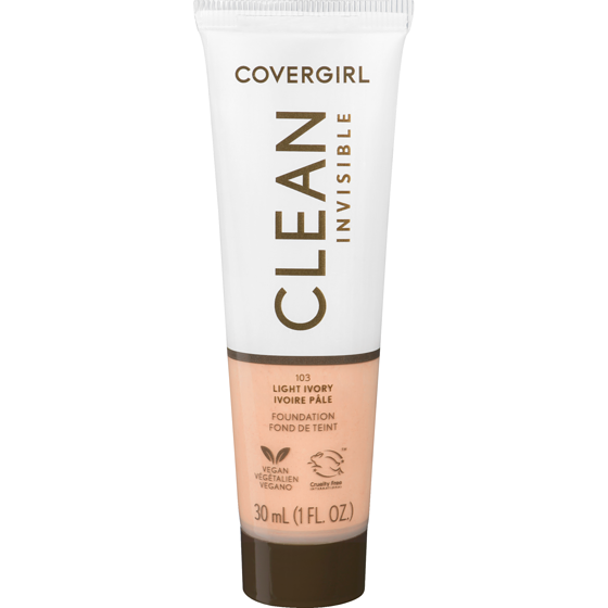 Cover Girl Clean Invisible Foundation 103 Light Ivory 30 ml, $39.97/100ml