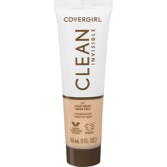 Cover Girl Clean Invisible Foundation 107 Light Beige 30 ml, $39.97/100ml